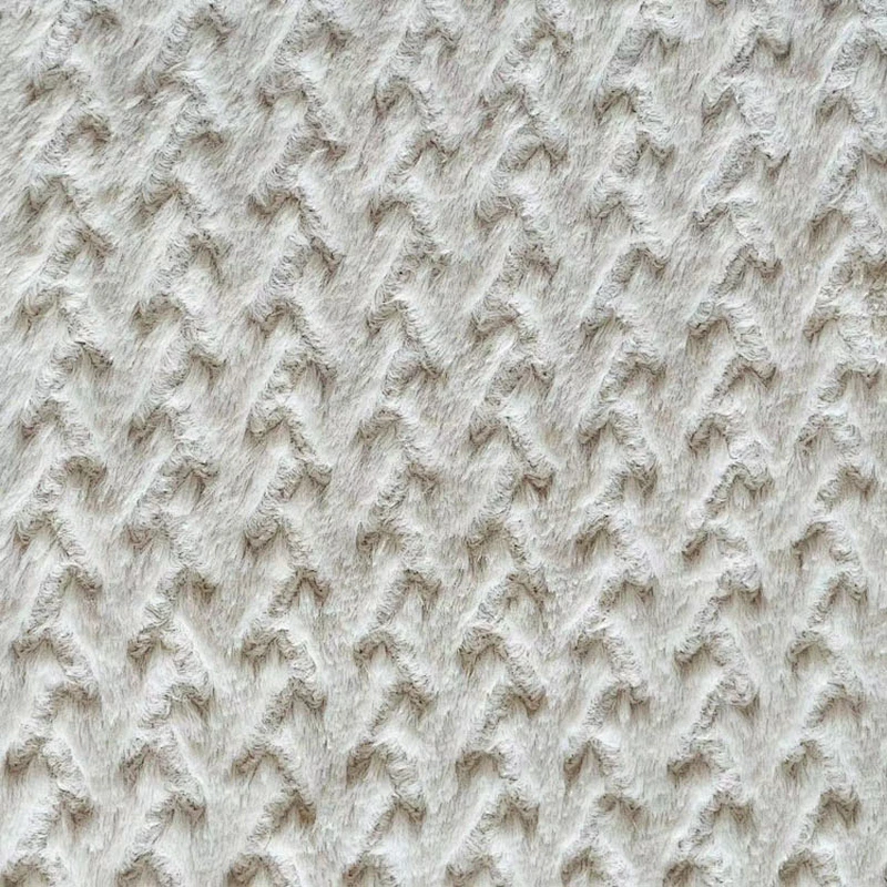 Solid and Embossed Rabbit Fleece